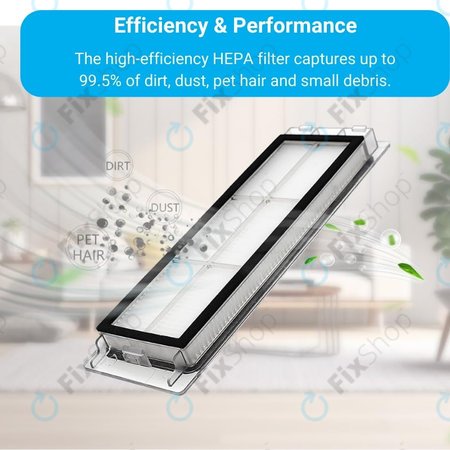 Xiaomi Roborock S5, S5 Max, S6, S6 MaxV, S6 Pure, E4, E5, Mijia 1S, Mi Robot Vacuum Mop 1S, Xiaowa E2, E3, Lite C10 - Filter za prašinu (2kom)