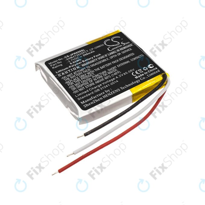 Baterija za Jabra Evolve 65, 80, 250mAh, Li-Pol, 3.7V, AHB472625PLT, HQ