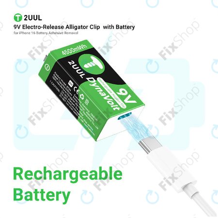 Krokodil štipaljka s 9V elektro-okidačem, 2UUL BT04