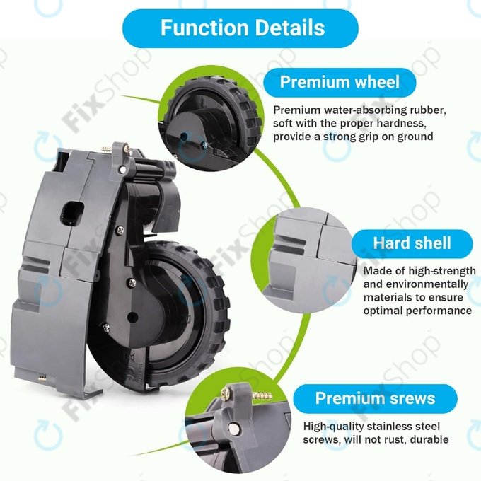 iRobot Roomba 500, 600, 700, 800, 900-series - Kotač s motorom (desno)