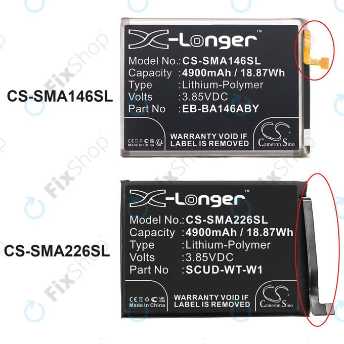 Baterija za  Samsung A22 5G A226B, 4900mAh, Li-Pol, 3.85 V, SCUD-WT-W1, HQ