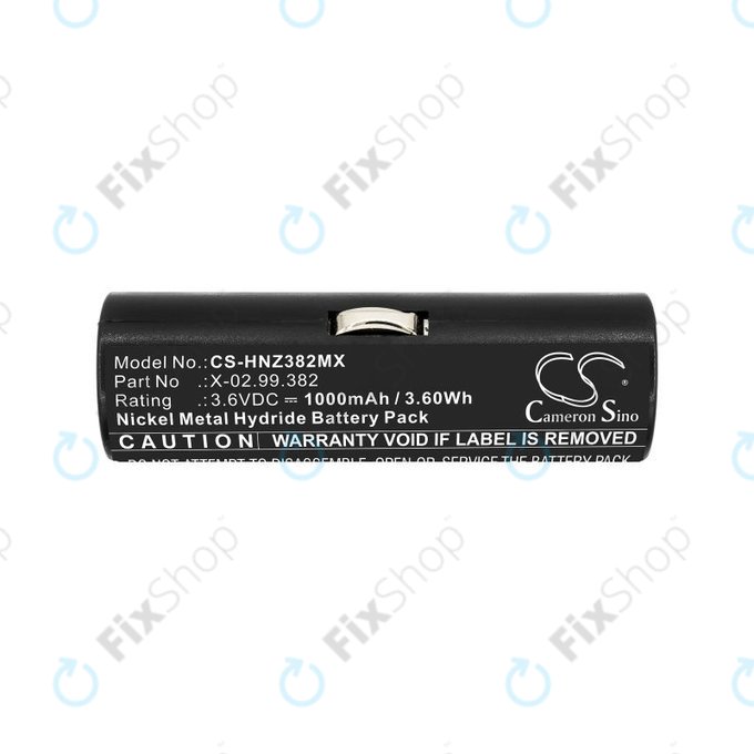 Baterija za Heine Ophthalmoscope Beta 200, 1000mAh, Ni-MH, 3.6V, X-02.99.382, HQ