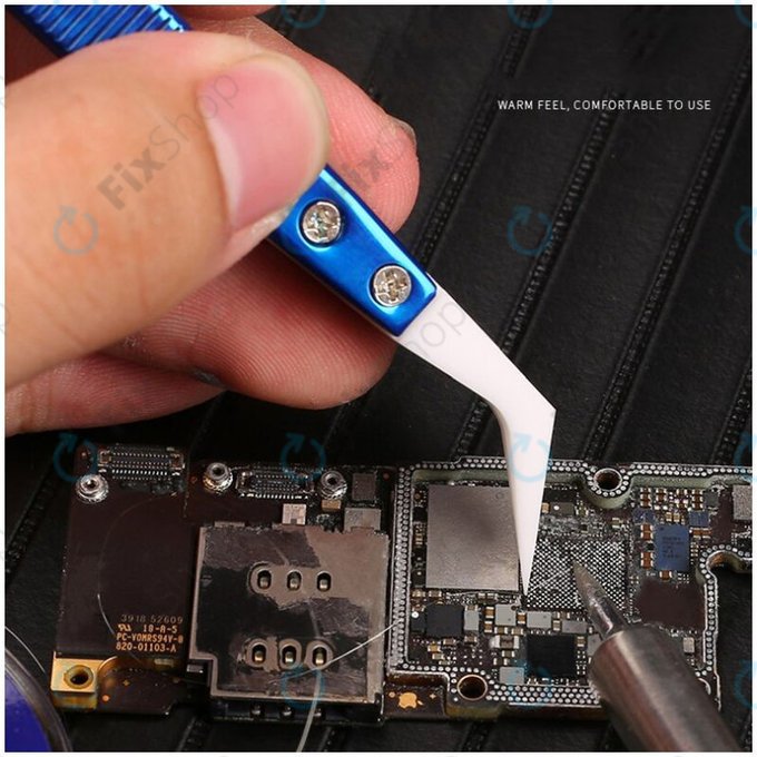 Mechanic CF-17 - Precizna keramička pinceta otporna na toplinu sa zakrivljenim vrhom