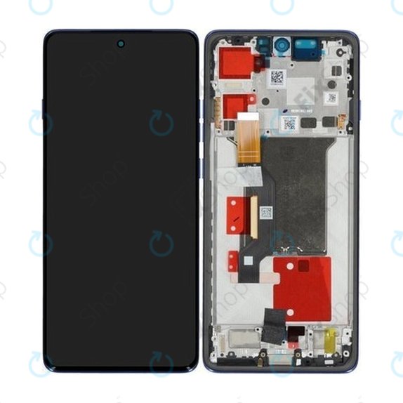 Motorola Edge 60 Pro - LCD zaslon + zaslon osjetljiv na dodir + okvir (Dazzling Blue) - 5D68C30046 Genuine Service Pack