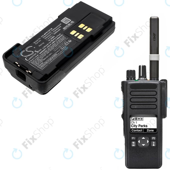 Baterija za Motorola Dp2600e, Dp4000, P8608, Xpr3000, Xpr7350, 2200mAh, Li-Ion, 7.4V, PMNN4409, HQ
