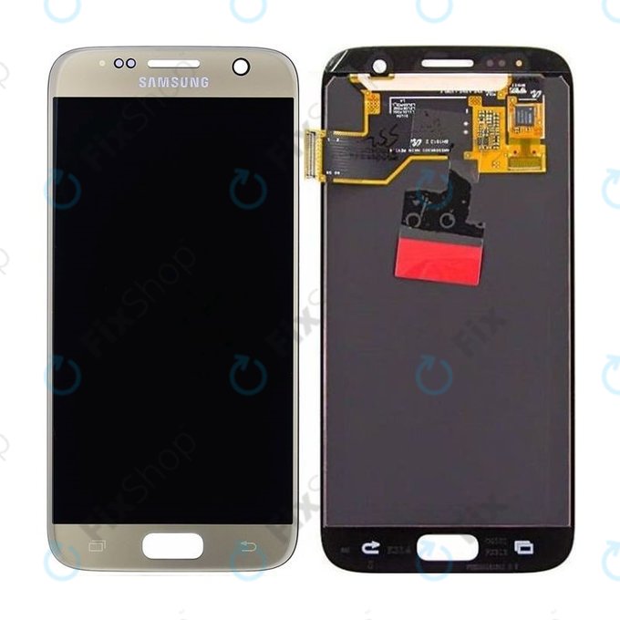 Samsung Galaxy S7 G930F - LCD zaslon + ekran osjetljiv na dodir (Gold) - GH97-18523C, GH97-18761C, GH97-18757C Originalni servisni paket