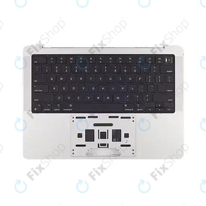 Gornji okvir tipkovnice za MacBook Pro 14", A2918 (Late 2023, s US tipkovnicom i baterijom, Silver, 661-35709, Genuine Apple