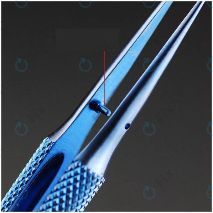 2UUL BlueT Curved Head - Pinceta od legure titana za precizan skok žice (0,1 mm)