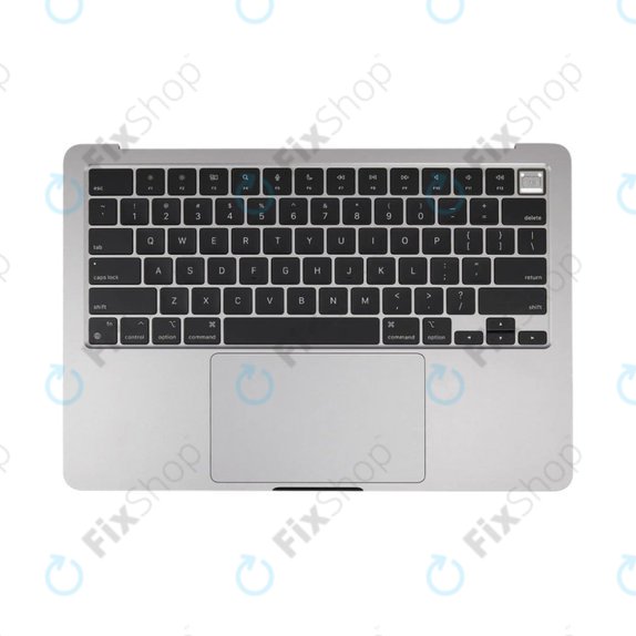 Gornji okvir tipkovnice za MacBook Air 13", A3113 (2024), s US tipkovnicom i baterijom, Space Gray, 661-40227, Genuine Apple