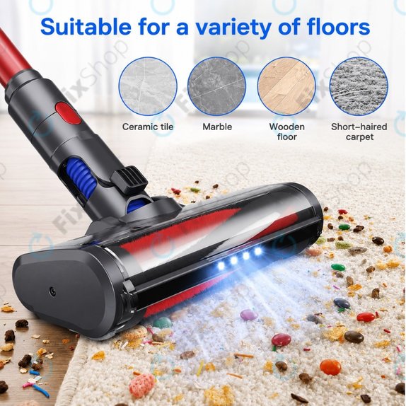 Dyson V-series, Outsize - Glava za čišćenje s mekim valjkom i LED svjetlom