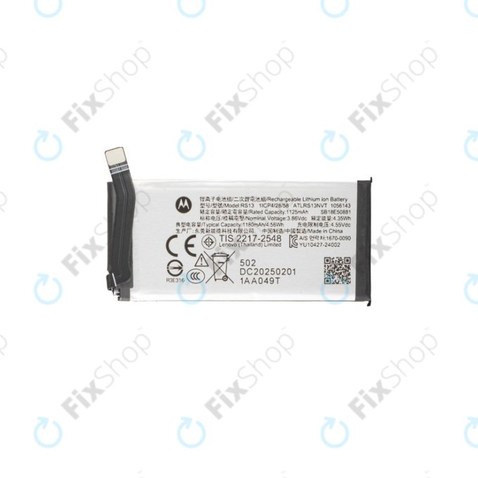 Motorola Razr 60 Ultra - Baterija RS13 1180mAh - SB18E50881 Genuine Service Pack