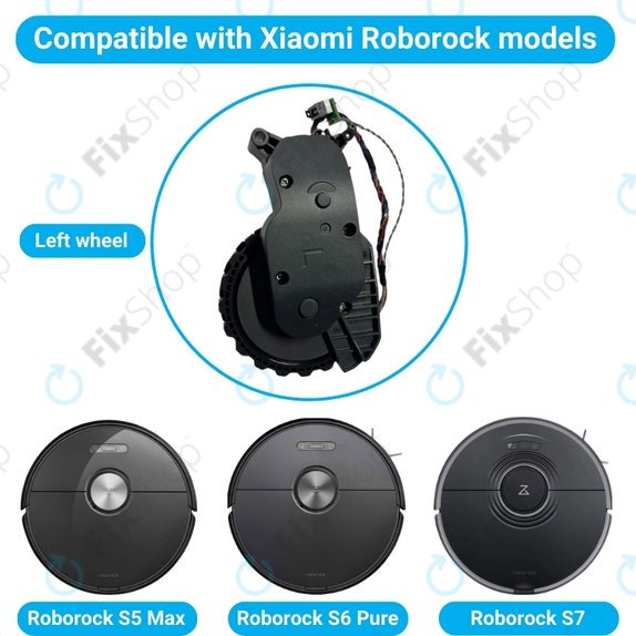 Xiaomi Roborock S5 Max, S6 Pure, S7 - Kotač s motorom (lijevo)