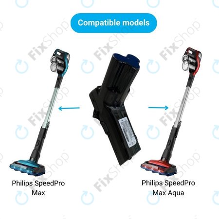 Philips SpeedPro Max, SpeedPro Max Aqua - Baterija 18650HE2 Li-Ion 18.0V 2400mAh
