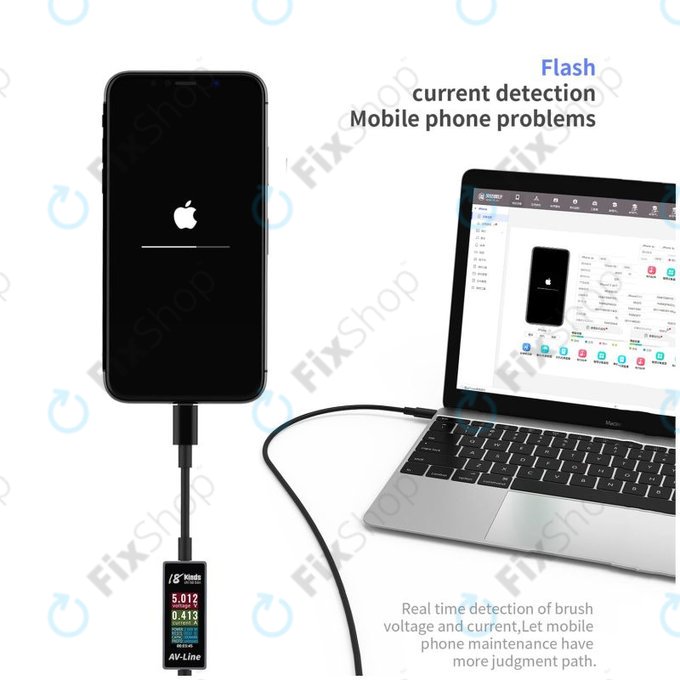 AV-Line - Kabel za punjenje s pametnim otkrivanjem (Lightning - USB-C)