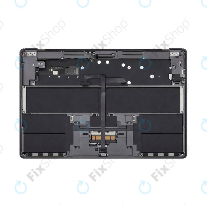 Gornji okvir tipkovnice za MacBook Air 15", A3114 (2023), s US tipkovnicom i baterijom, Space Gray, 661-34895, Genuine Apple