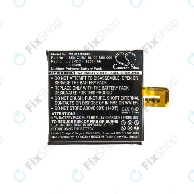 Caterpillar CAT S50 - Baterija CUBA-BL-00-S50-000 2600mAh HQ