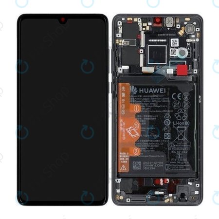 Huawei P30 - LCD zaslon + zaslon osjetljiv na dodir + okvir + baterija (Black) - 02354HLT Genuine Service Pack