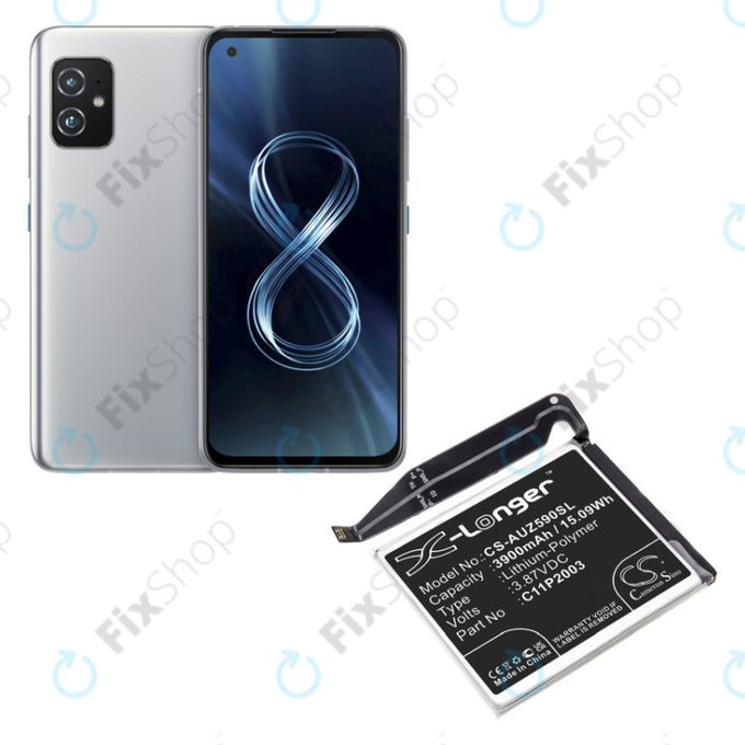Baterija za Asus Zenfone 8 ZS590KS, 3900mAh, Li-Pol, 3.87 V, C11P2003, HQ