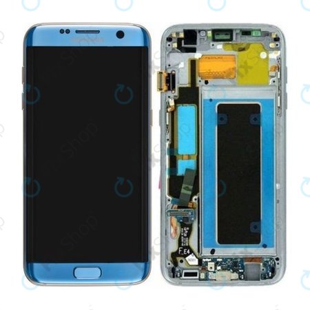 Samsung Galaxy S7 Edge G935F - LCD zaslon + zaslon osjetljiv na dodir + okvir (koraljno plava) - GH97-18533G, GH97-18594G, GH97-18767G originalni servisni paket