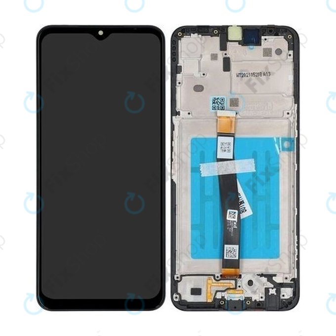 Samsung Galaxy A22 5G A226B - LCD zaslon + zaslon osjetljiv na dodir + okvir (crni) - GH81-20694A Originalni servisni paket