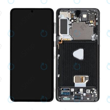 Samsung Galaxy S21 Plus G996B - LCD zaslon + zaslon osjetljiv na dodir + okvir (Phantom Black) - GH82-24554A, GH82-24553A, GH82-27267A Genuine Service Pack