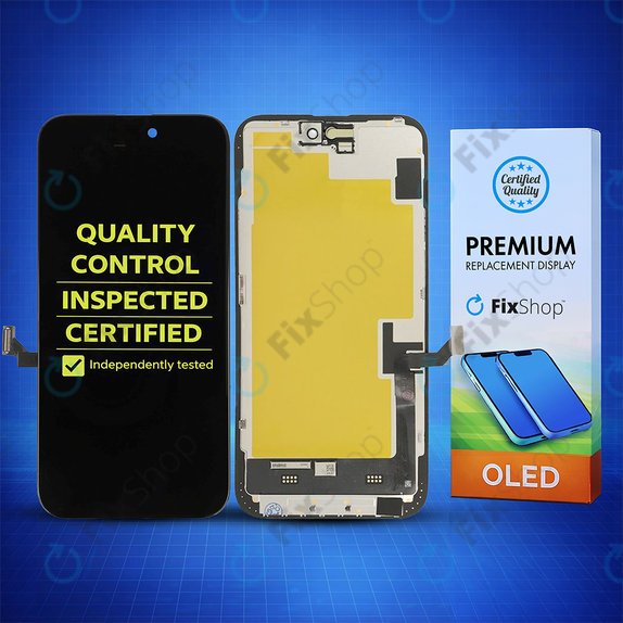 Zaslon Soft OLED za iPhone 15 Plus, Dodirni ekran s okvirom, DIAGNOSTIC