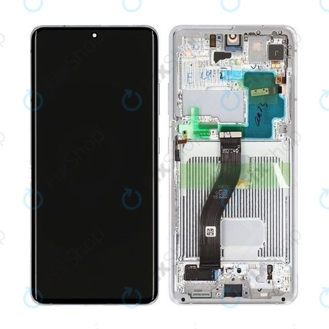 Samsung Galaxy S21 Ultra G998B - LCD zaslon + zaslon osjetljiv na dodir + okvir (Phantom Silver) - GH82-24589B, GH82-26035B, GH82-26036B Originalni servisni paket