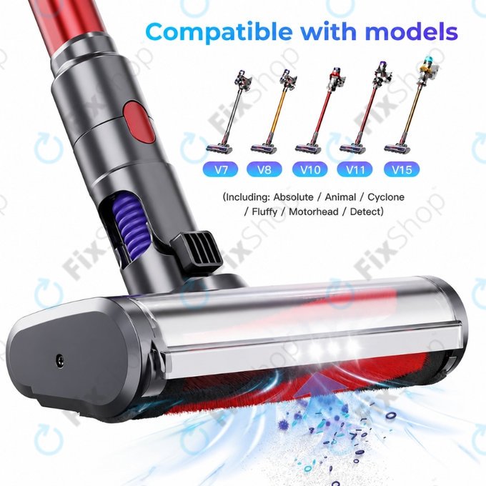 Dyson V-series, Outsize - Glava za čišćenje s mekim valjkom i LED svjetlom