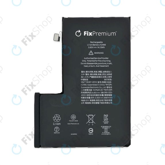 Baterija za iPhone 12 Pro Max, 3687mAh, DIAGNOSTIC