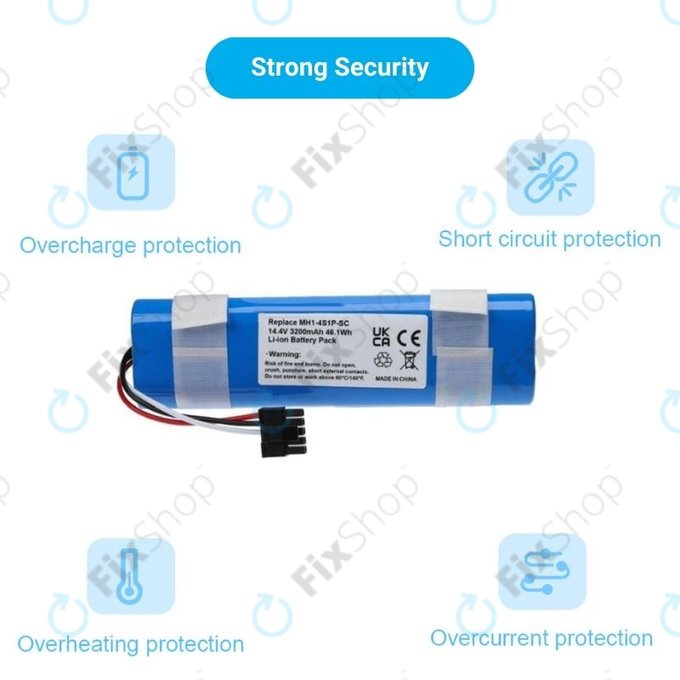 Xiaomi Mi Robot Vacuum Mop Pro (P), 2 (Mijia 2C), Viomi V2 Pro, Proscenic LDS M7 - Baterija STYJ02YM, MH1-4S1P-SC Li-Ion 3400mAh