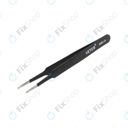 Vetus ESD-13 - Antistatička metalna pinceta s ravnim vrhom (115 mm)