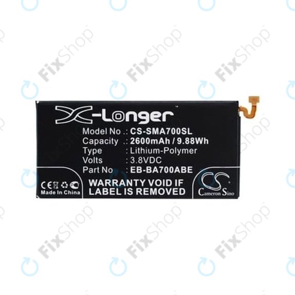 Samsung Galaxy A7 A700F - Baterija EB-BA700ABE 2600mAh HQ