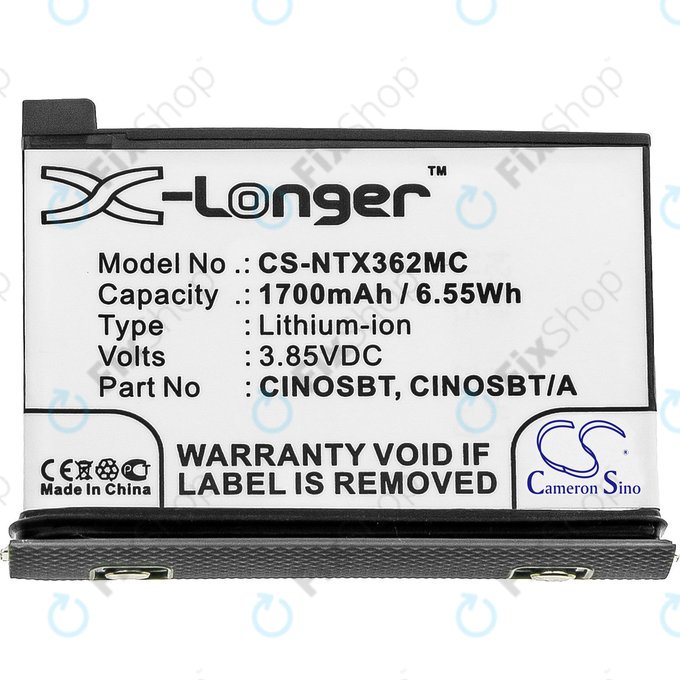 Baterija za Insta360 One X2, 1700mAh, Li-Ion, 3.85V, CINOSBT, HQ