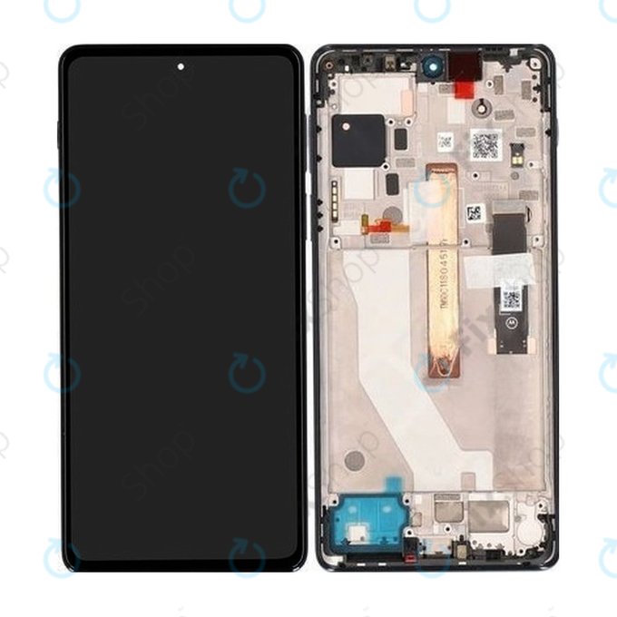 Motorola Edge 20 Pro XT2153 - LCD zaslon + zaslon osjetljiv na dodir + okvir (ponoćno plava) - 5D68C19375 Originalni servisni paket