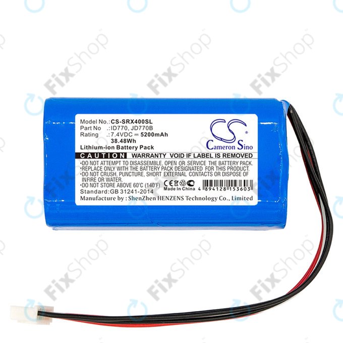 Baterija za Sony Srs-Xb40, Srs-Xb41, 5200mAh, Li-Ion, 7.4V, ID770, HQ