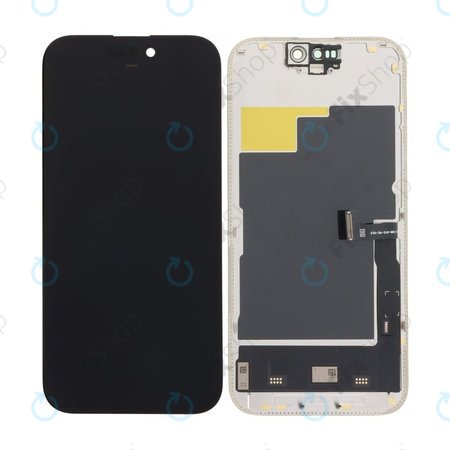 Zaslon Soft OLED za iPhone 15 Pro - Dodirno staklo + Okvir, DIAGNOSTIC
