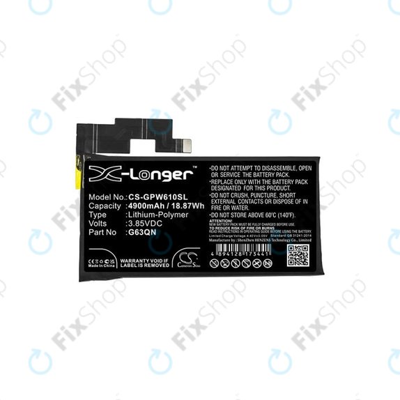 Google Pixel 6 Pro - Baterija G63QN 4900mAh HQ