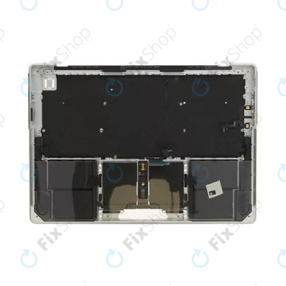 Gornji okvir tipkovnice za MacBook Pro 14", A2442 (2021), A2779 (2023), s US tipkovnicom i baterijom, Silver, 661-32211, Genuine Apple