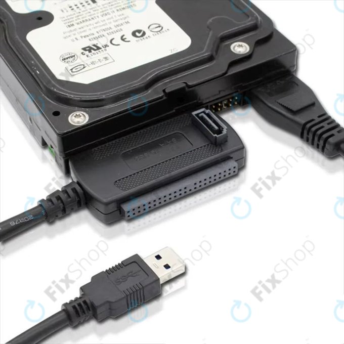 USB 2.0 na IDE / SATA adapter za 2,5" i 3,5" HDD/SSD, s EU napajanjem