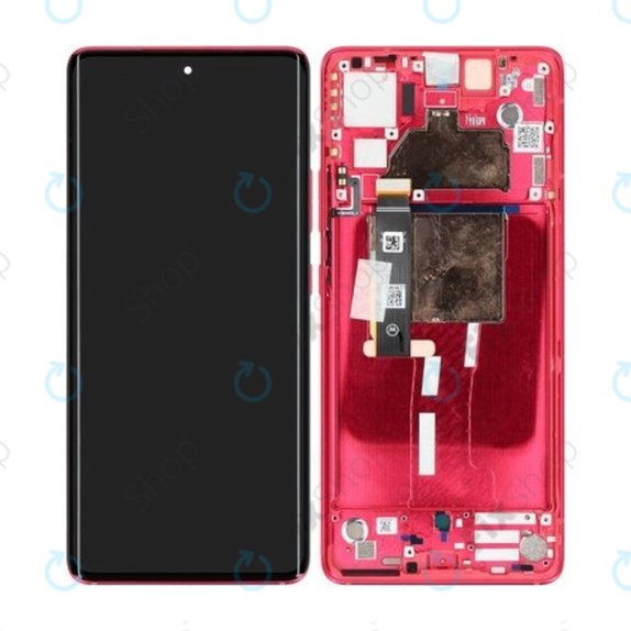 Motorola Edge 30 Fusion - LCD zaslon + zaslon osjetljiv na dodir + okvir (Viva Magenta) - 5D68C22034 Genuine Service Pack