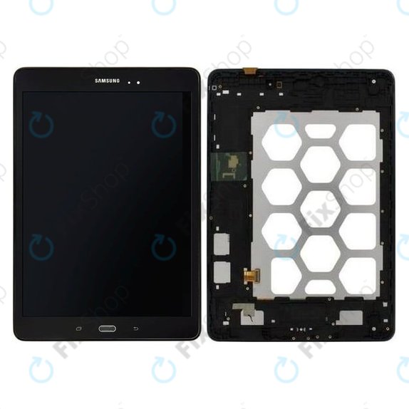 Samsung Galaxy Tab A 9.7 T550 - LCD zaslon + zaslon osjetljiv na dodir + okvir (crni) - GH97-17400D Originalni servisni paket