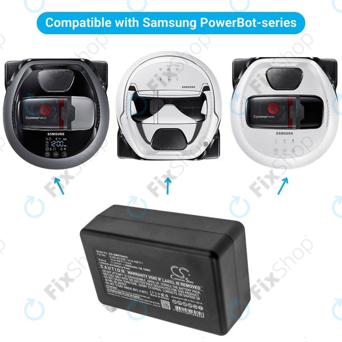Samsung PowerBot-series - Baterija DJ96-00193E, VCA-RBT71 Li-Ion 21.6V 2600mAh HQ