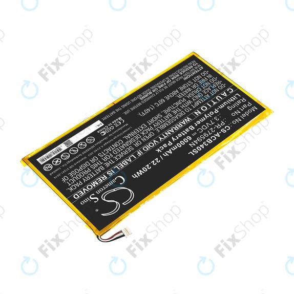 Baterija za Acer Iconia One 10 B3-A40, 6000mAh, Li-Pol, 3.7V, PR-279594N, HQ