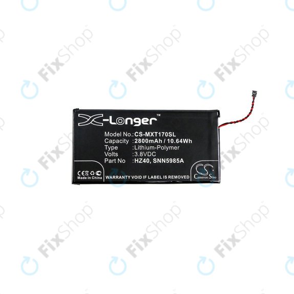 Baterija za  Motorola Moto Z2 Play XT1710-09, 2800mAh, Li-Pol, 3.8 V, HZ40, HQ