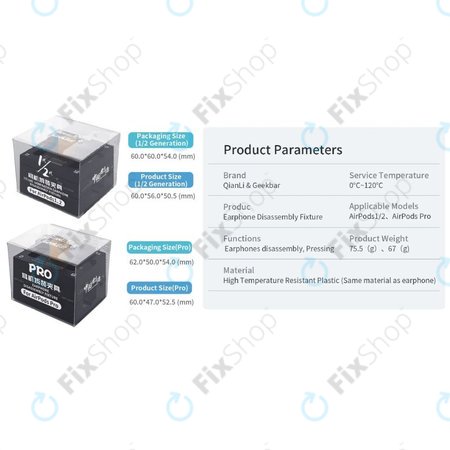 QianLi - Alat za pričvršćivanje, popravak i rastavljanje (AirPods 1/2/Pro)