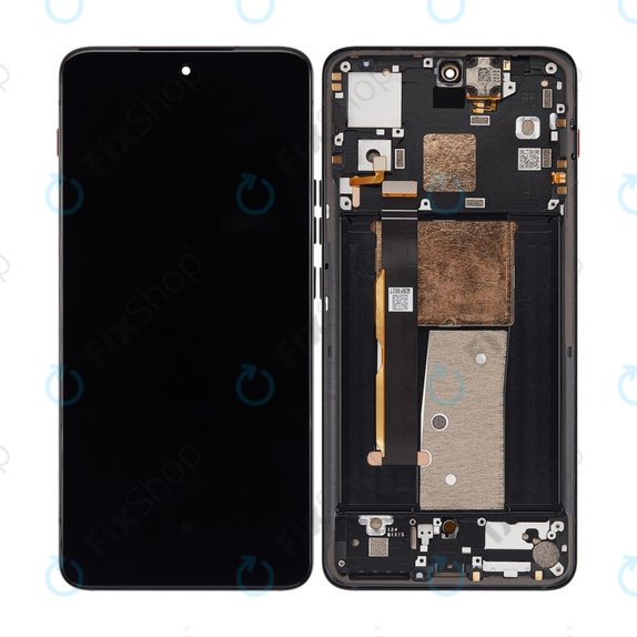 Motorola Thinkphone - LCD zaslon + zaslon osjetljiv na dodir + okvir (Carbon Black) OLED