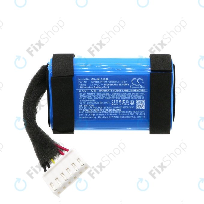 Baterija za JBL Charge 5 WiFi, 15000mAh, Li-Ion, 3.7V, 5 PRO-INR21700M50LT-1S3P, HQ