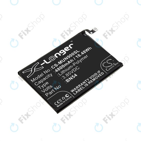 Baterija za  Xiaomi Redmi 9 M2004J19G, 4800mAh, Li-Pol, 3.85 V, BN54, HQ
