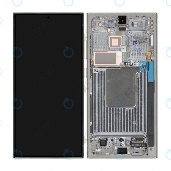 Samsung Galaxy S24 Ultra S928B - LCD zaslon + zaslon osjetljiv na dodir + okvir (Titanium Gray) - GH82-33396A Genuine Service Pack