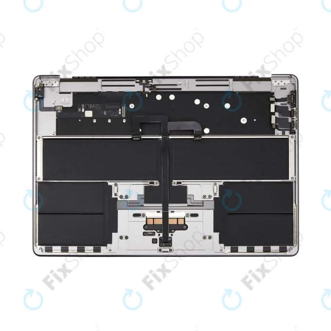 Gornji okvir tipkovnice za MacBook Air 15", A3114 (2024), s US tipkovnicom i baterijom, Space Gray, 661-40266, Genuine Apple